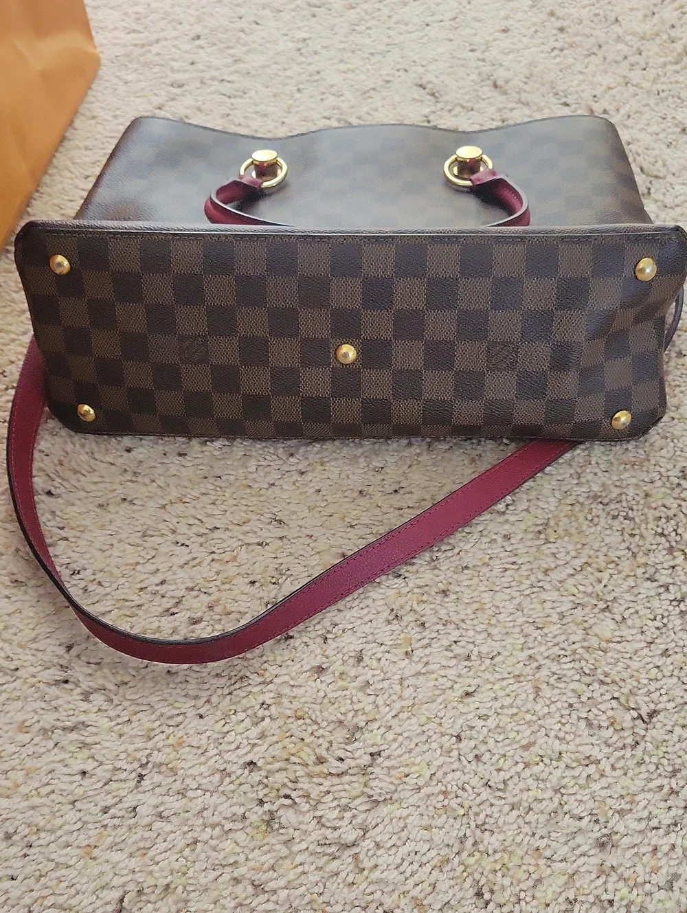 Louis Vuitton Damier Ebene LV Riverside Lie De Vin